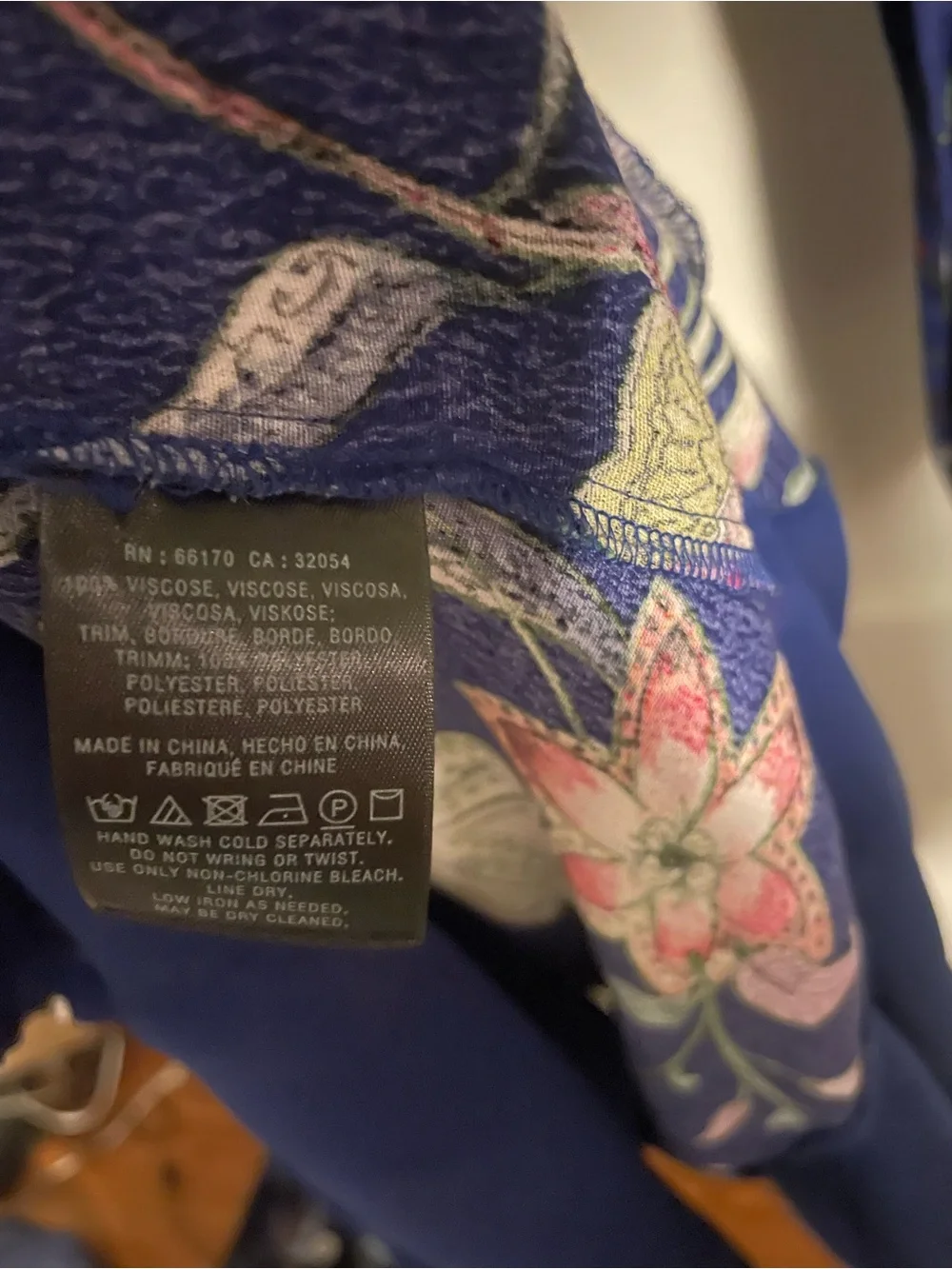 Maeve Anthropologie Maplewood Blue Floral Long Sleeve Button Dress Women’s Sz M - Picture 5 of 8